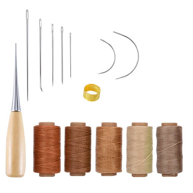 1 Sets 4 in 1 Awl Tool Round Rhombic Line Multifunction Lacing Leather  Craft Sewing DIY C1002 -  Israel