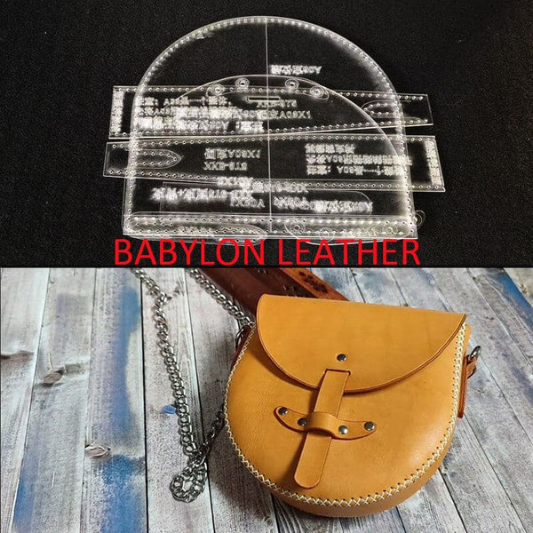 Leather Bag Craft Template, Leather Templates Pattern