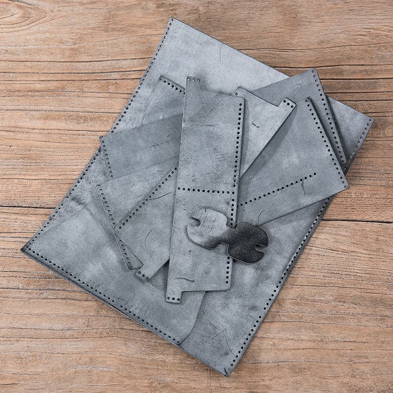 BABYLON™ Leather Wallet DIY Kit Long Wallet - Babylon LeatherBabylon LeatherLZ09-Black-Fog Wax Leather