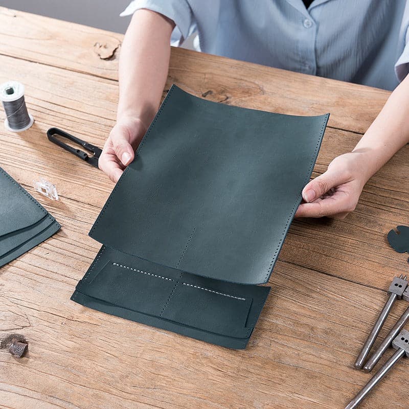 BABYLON™ Leather Wallet DIY Kit Long Wallet - Babylon LeatherBabylon LeatherLZ09-Black-Fog Wax Leather