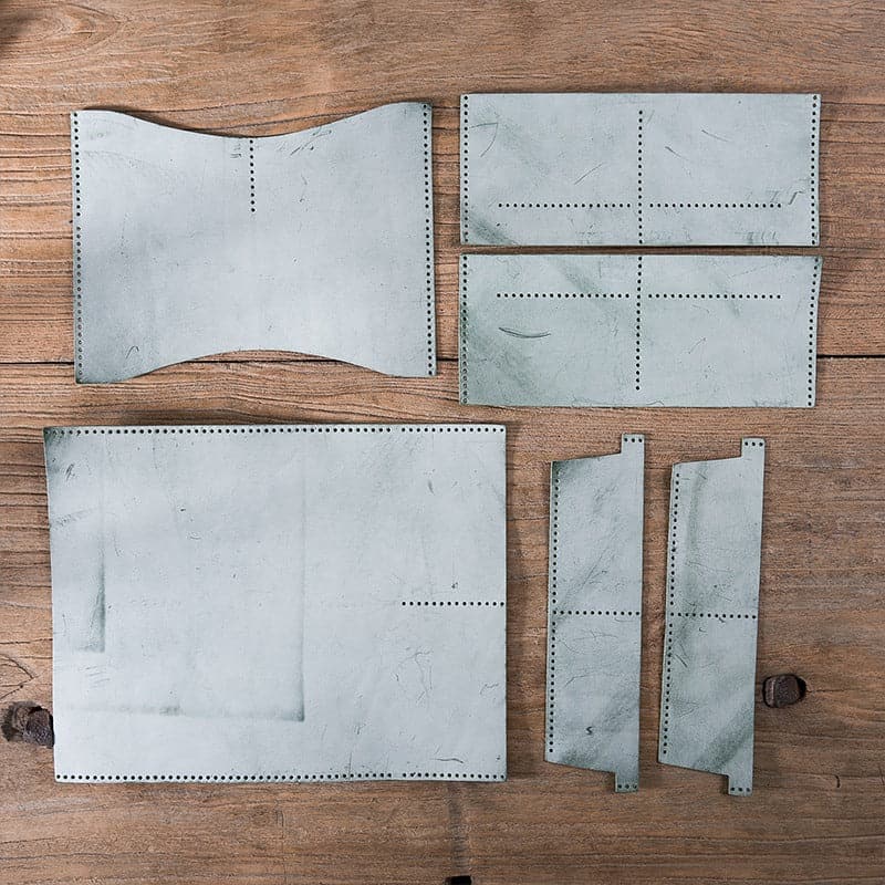 BABYLON™ Leather Wallet DIY Kit Long Wallet - Babylon LeatherBabylon LeatherLZ09-Green-Fog Wax Leather
