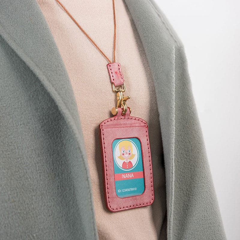 BABYLON™ Leather Work Card Holder DIY Kit - Babylon LeatherBabylon LeatherLZ23-Pink