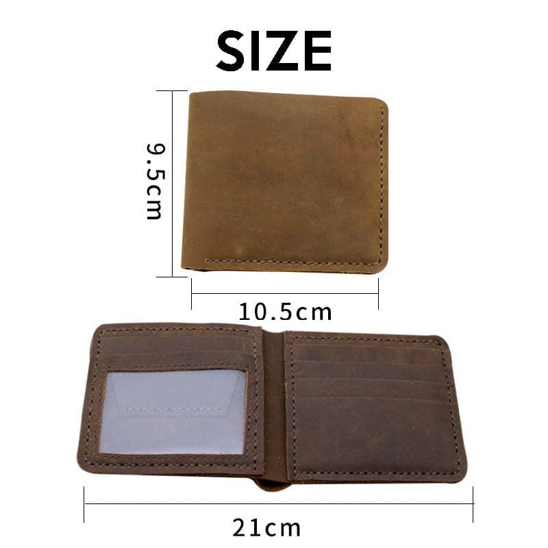 BABYLON™ Mens Wallet Kit DIY Crazy Horse Leather Father's Day Gift - Babylon LeatherBabylon LeatherYYX-Black-01