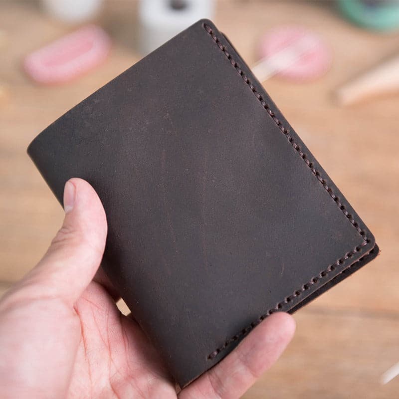 BABYLON™ Mens Wallet kit Leather Gift for Him - Babylon LeatherBabylon LeatherLZ04-Coffee-Crazy Horse