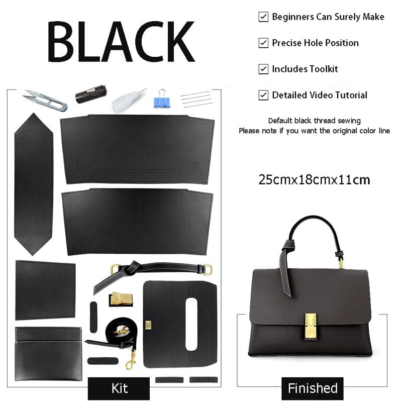 BABYLON™ Square Tote Bag Leather Kits For Beginners