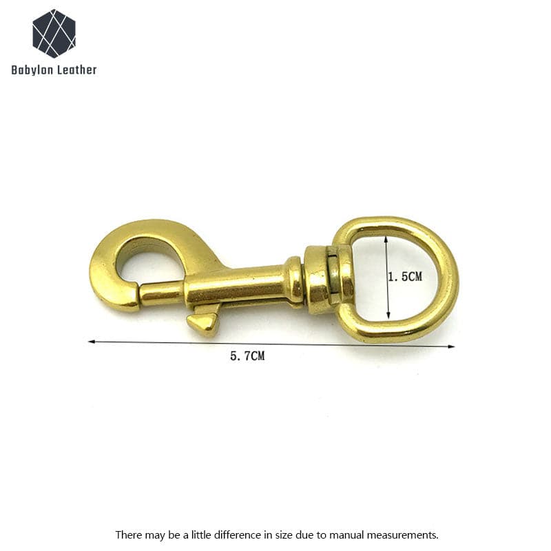 Bag Accessories Dog Clip Snap Hook Keychain 15mm/0.59"（2 PACK） - Babylon LeatherBabylon LeatherKC-002