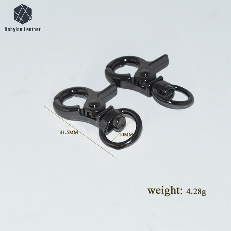 Bag Accessories Swivel Lobster Snap Hook Keychain 10mm/0.39"（2 PACK） - Babylon LeatherBabylon LeatherKC-001