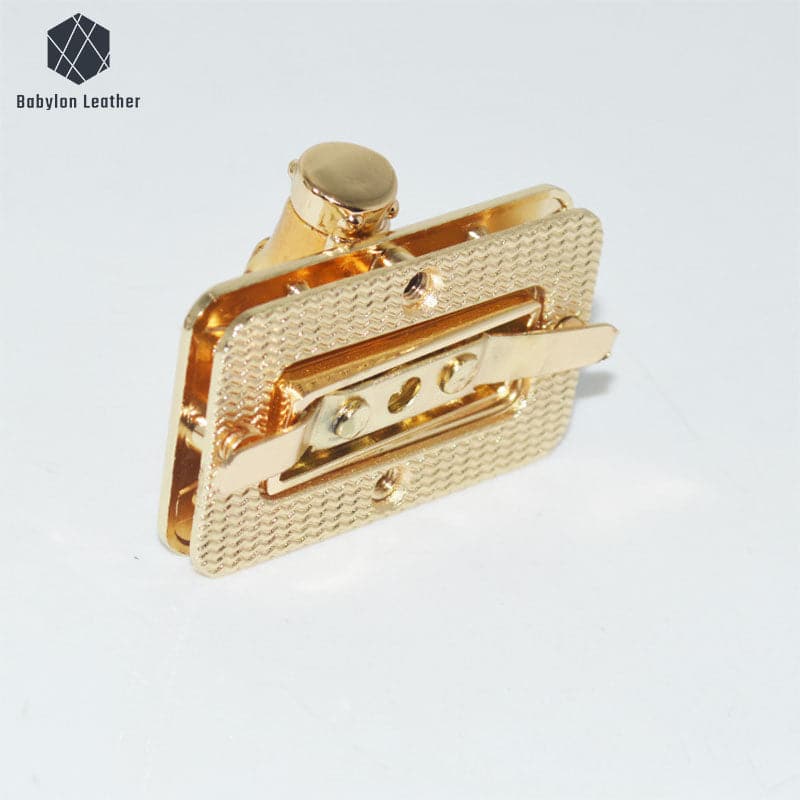 Bamboo Purse lock Decorative Lock Square Twist Lock - Babylon LeatherBabylon LeatherTL-001