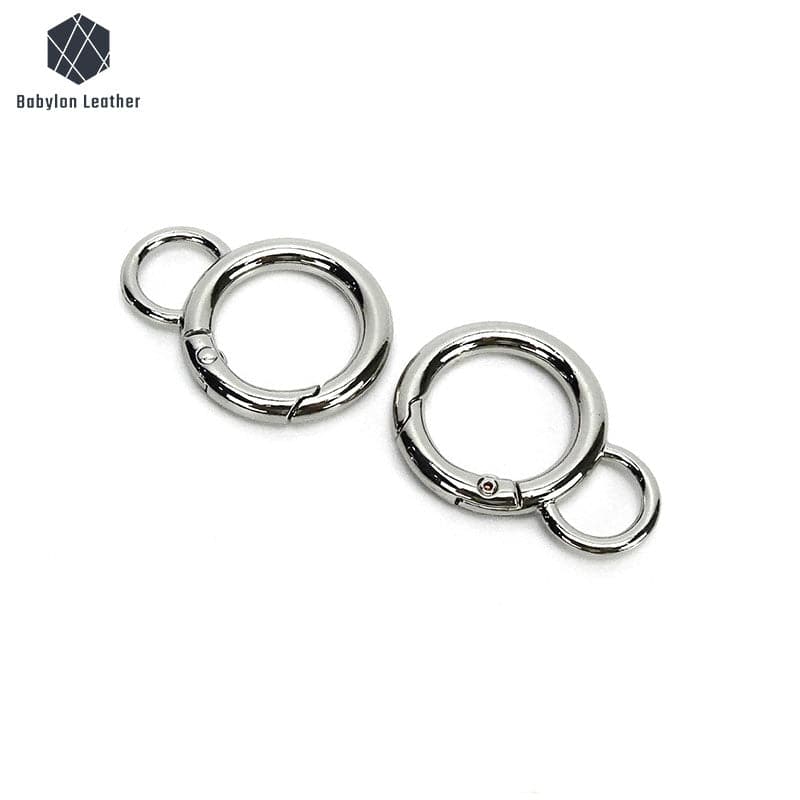 Circular Gourd-Shaped Spring Gate O Ring 19.2mm/0.8"（2 PACK） - Babylon LeatherBabylon LeatherSGOR-001