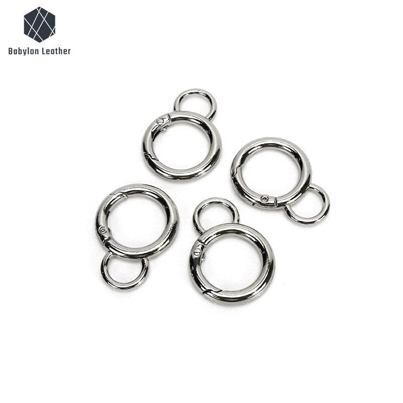 Circular Gourd-Shaped Spring Gate O Ring 19.2mm/0.8"（2 PACK） - Babylon LeatherBabylon LeatherSGOR-001