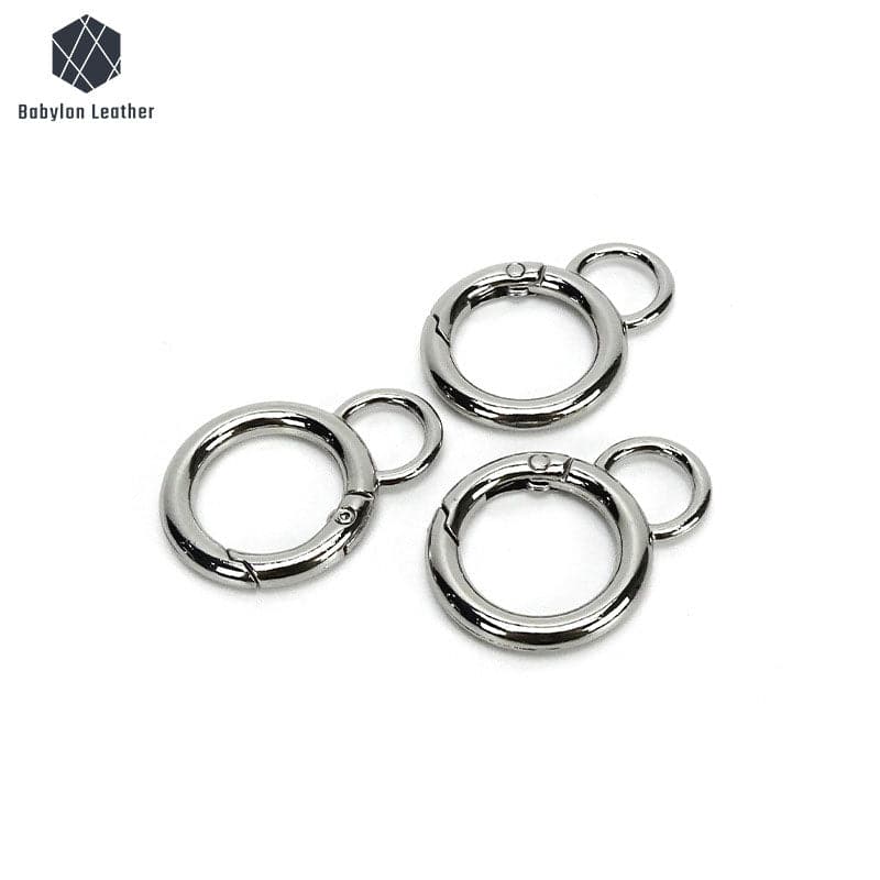 Circular Gourd-Shaped Spring Gate O Ring 19.2mm/0.8"（2 PACK） - Babylon LeatherBabylon LeatherSGOR-001