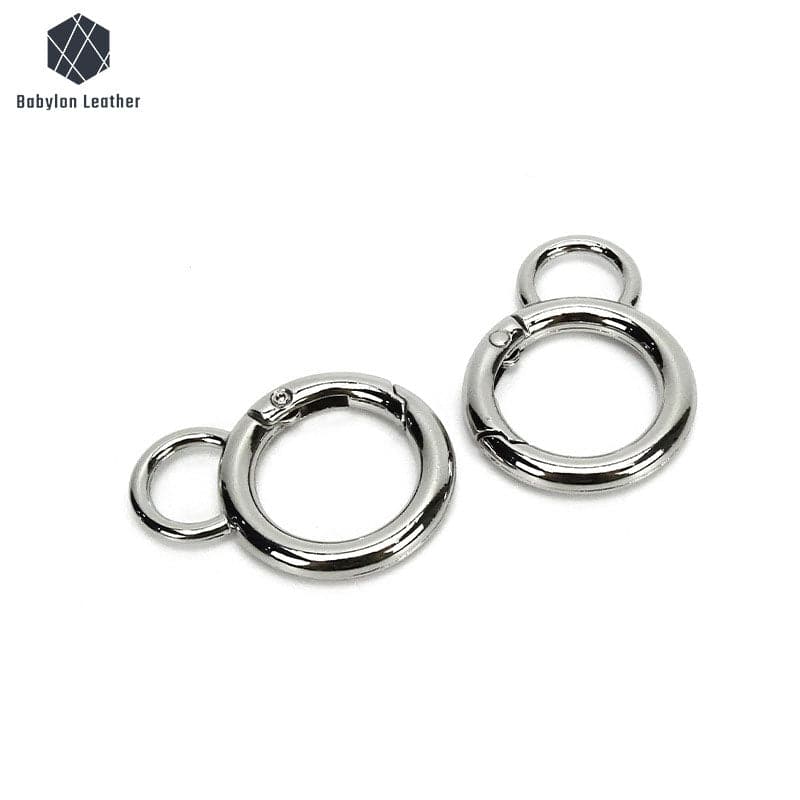 Circular Gourd-Shaped Spring Gate O Ring 19.2mm/0.8"（2 PACK） - Babylon LeatherBabylon LeatherSGOR-001