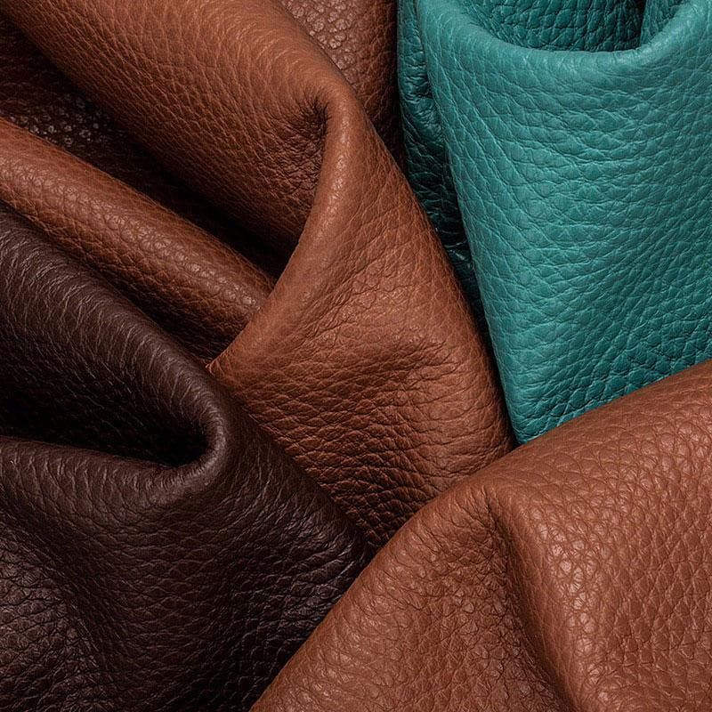 Cowhide Leather Sheet High Quality Litchi Grain Leather Sheets