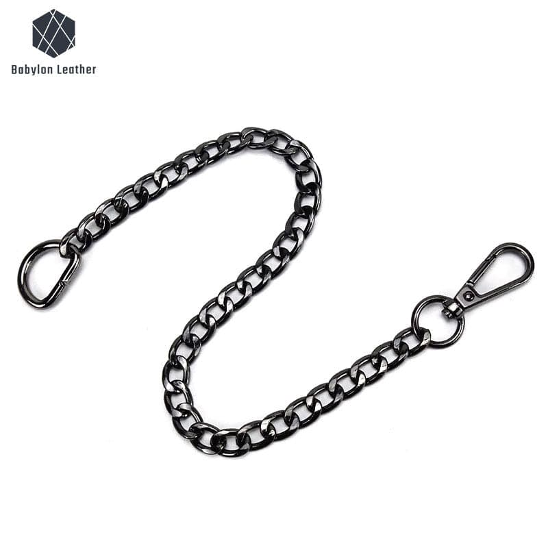 Metallic Black D Clasp Chain Buckle（1 PACK） - Babylon LeatherBabylon LeatherCB-001