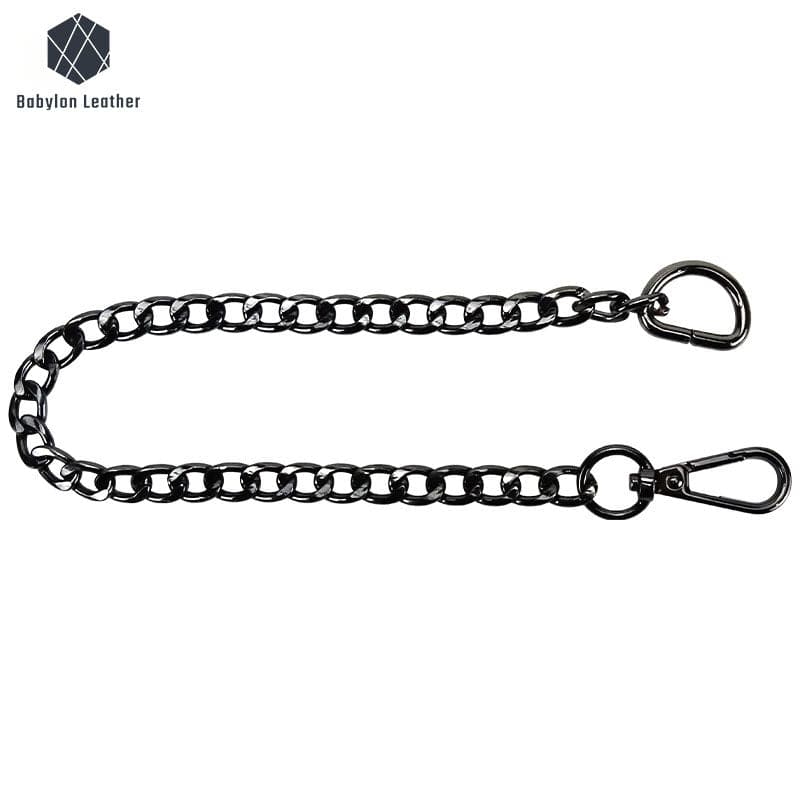 Metallic Black D Clasp Chain Buckle（1 PACK） - Babylon LeatherBabylon LeatherCB-001
