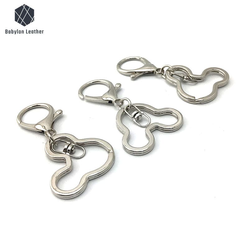 Mickey Head Lobster Snap Hook Keychain 40mm/1.6"（2 PACK） - Babylon LeatherBabylon LeatherSKC-006