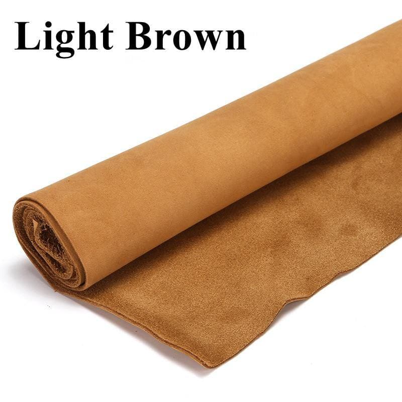 Nubuck leather Piece Matte Genuine Cowhide Leather Top Grade 4 - 5 oz. Square Pre Cut ™ - Babylon Leatherleatherjiaoxu