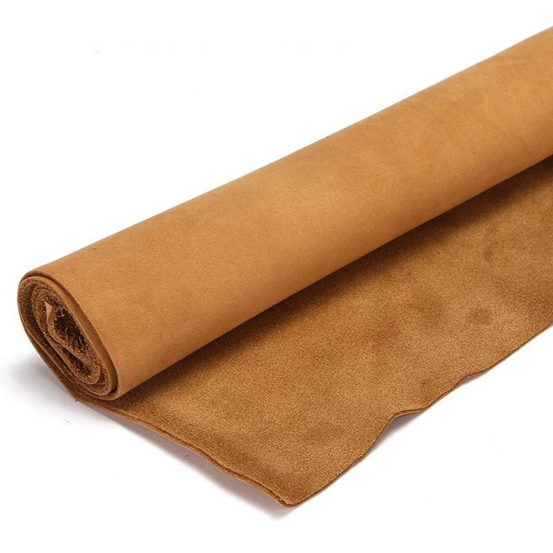 Nubuck leather Piece Matte Genuine Cowhide Leather Top Grade 4 - 5 oz. Square Pre Cut ™ - Babylon Leatherleatherjiaoxu