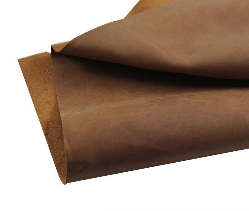 Oil Wax Hide Tooling Leather Pre-Cut Genuine Cow Leather Hide Skin