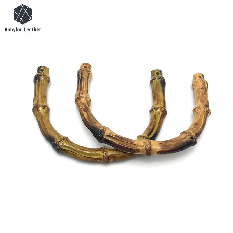 Plastic Imitation Bamboo Half Round Handle 128*100mm/5"*3.9"（1 PACK） - Babylon LeatherBabylon LeatherPH-005