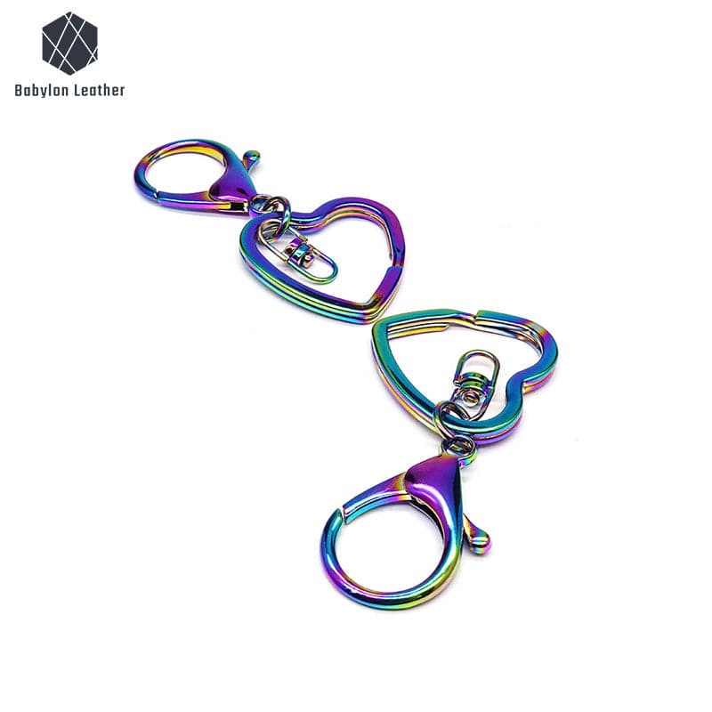 Rainbow Star Heart Lobster Snap Hook Keychain（2 PACK） - Babylon LeatherBabylon LeatherSKC-004