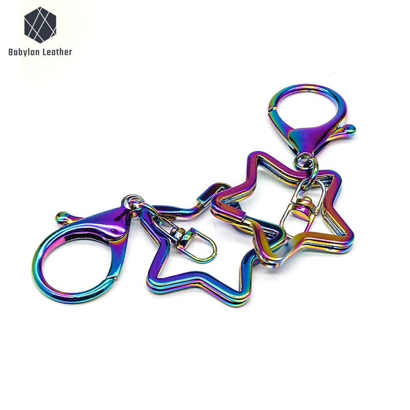 Rainbow Star Heart Lobster Snap Hook Keychain（2 PACK） - Babylon LeatherBabylon LeatherSKC-004