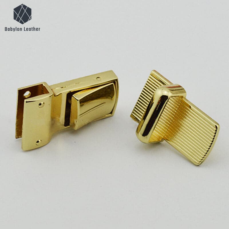 Snap Lock Fashion Handbag Lock Square Press Thumb Lock - Babylon LeatherBabylon LeatherSPTL-013