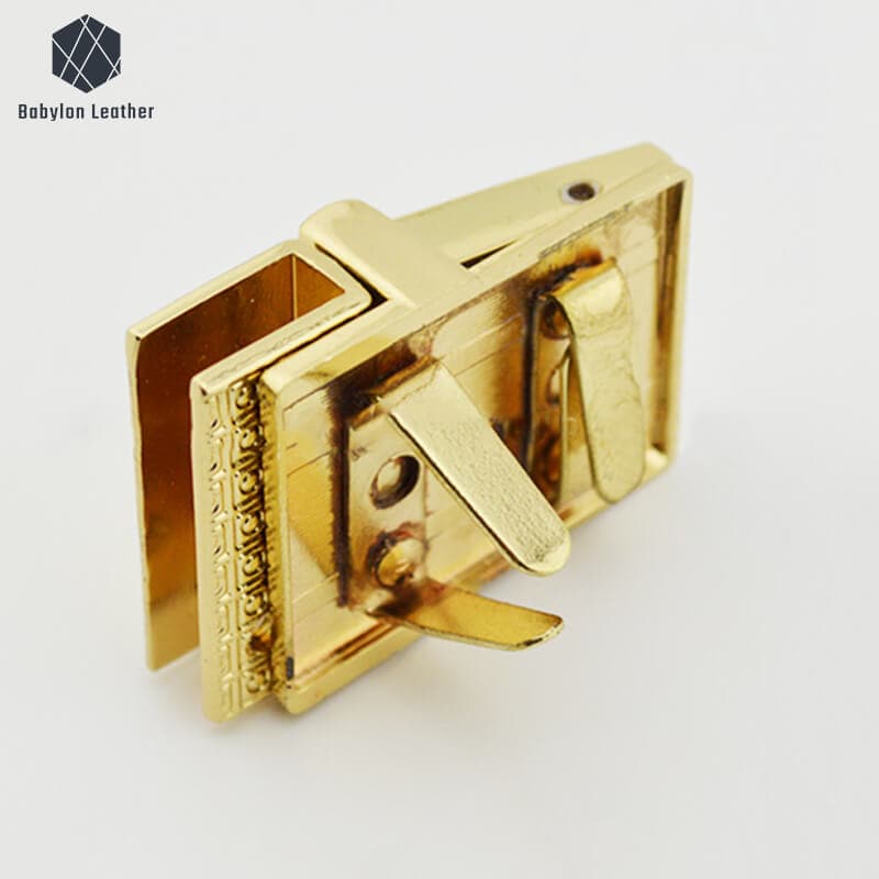 Square Catch Lock Fashion Handbag Lock Press Thumb Lock - Babylon LeatherBabylon LeatherSPTL-014