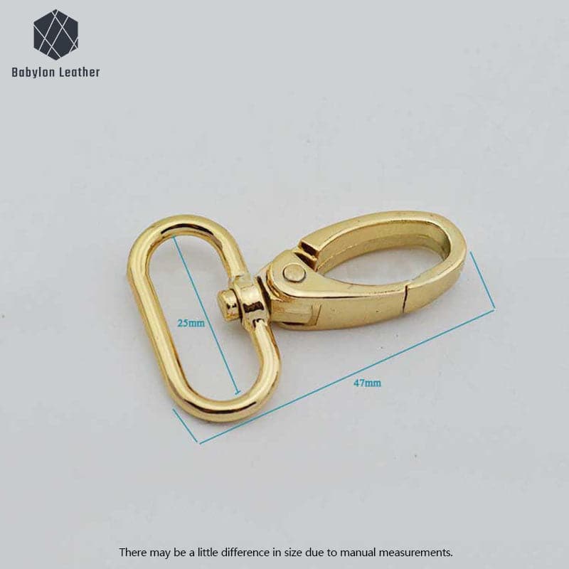 Swivel Egg Shaped Clasp Lobster Snap Hook 25mm/1"（2 PACK） - Babylon LeatherBabylon LeatherLSH-029