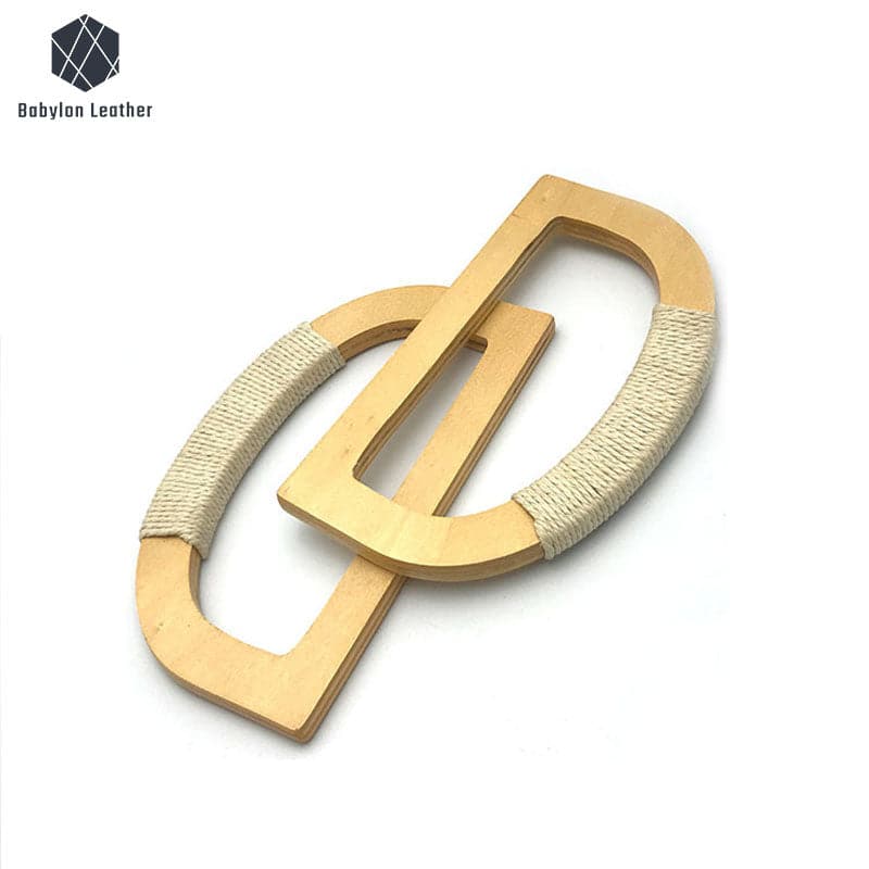Wooden Cord Wrap D-Handle 165*97mm/6.5"*3.8"（2 PACK） - Babylon LeatherBabylon LeatherWH-003