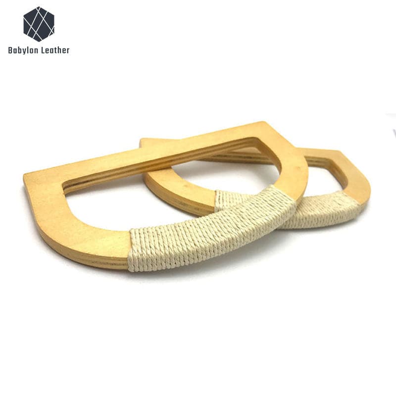 Wooden Cord Wrap D-Handle 165*97mm/6.5"*3.8"（2 PACK） - Babylon LeatherBabylon LeatherWH-003